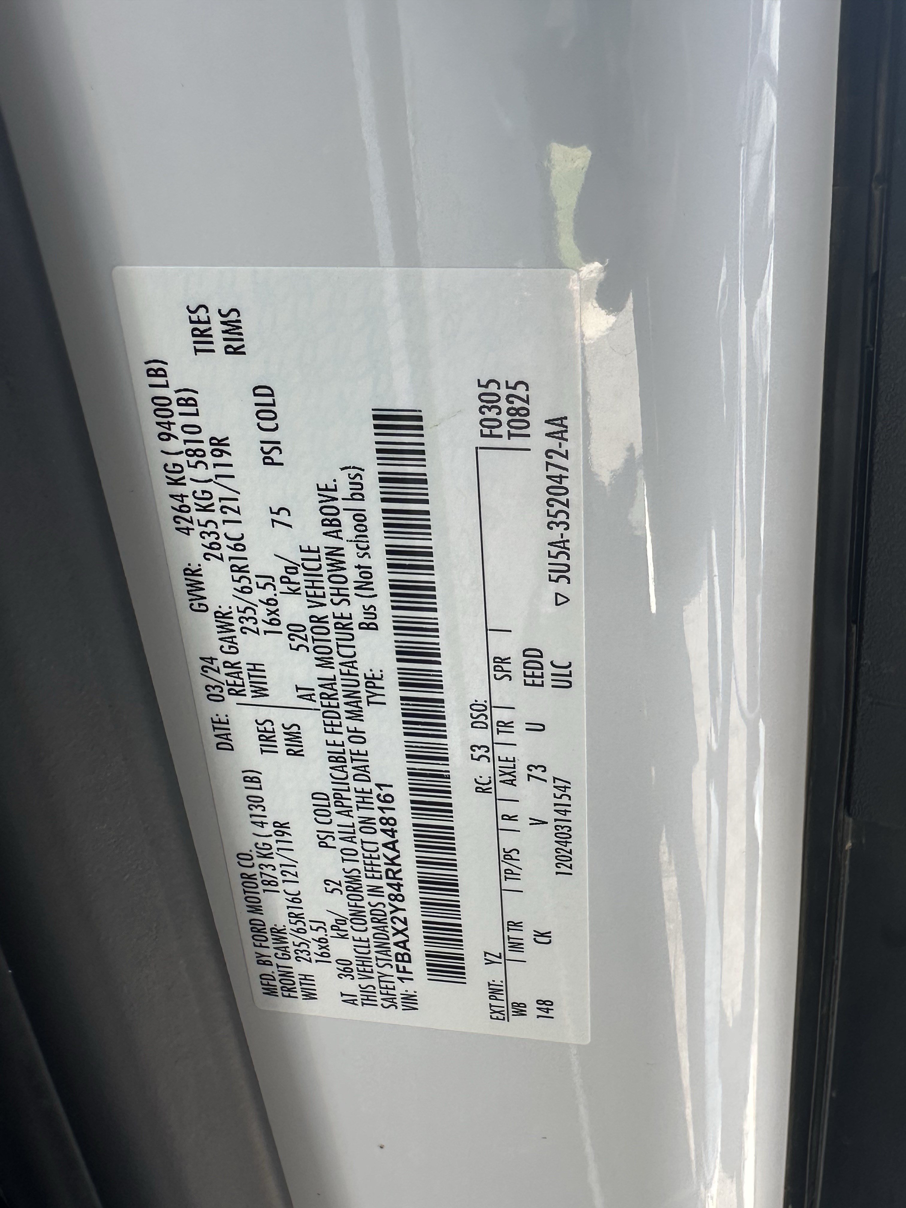 Used 2024 Ford Transit 350 XL RWD image 30