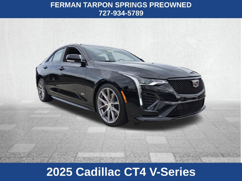 Certified 2025 Cadillac CT4 V w/ Navigation Package RWD image 1