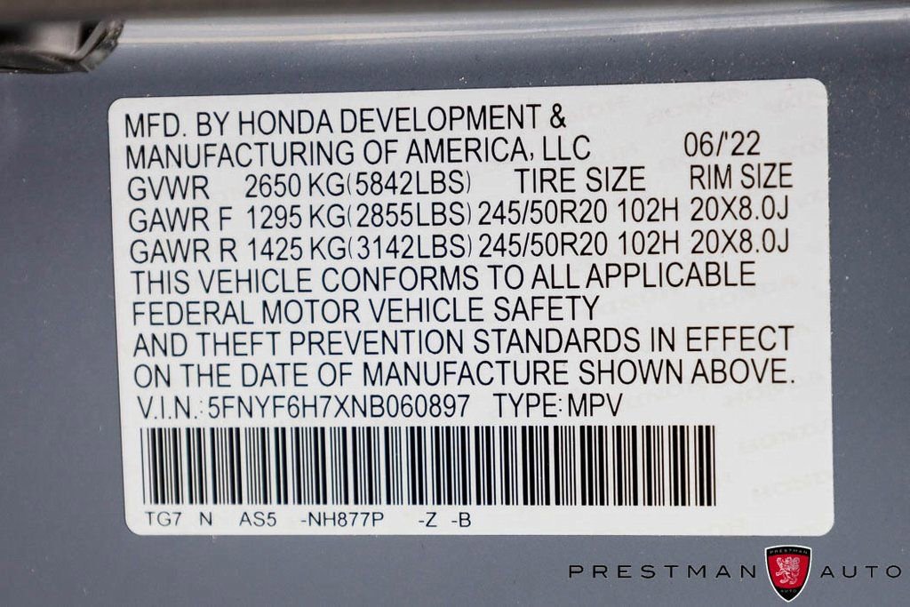 Used 2022 Honda Pilot Black Edition image 49