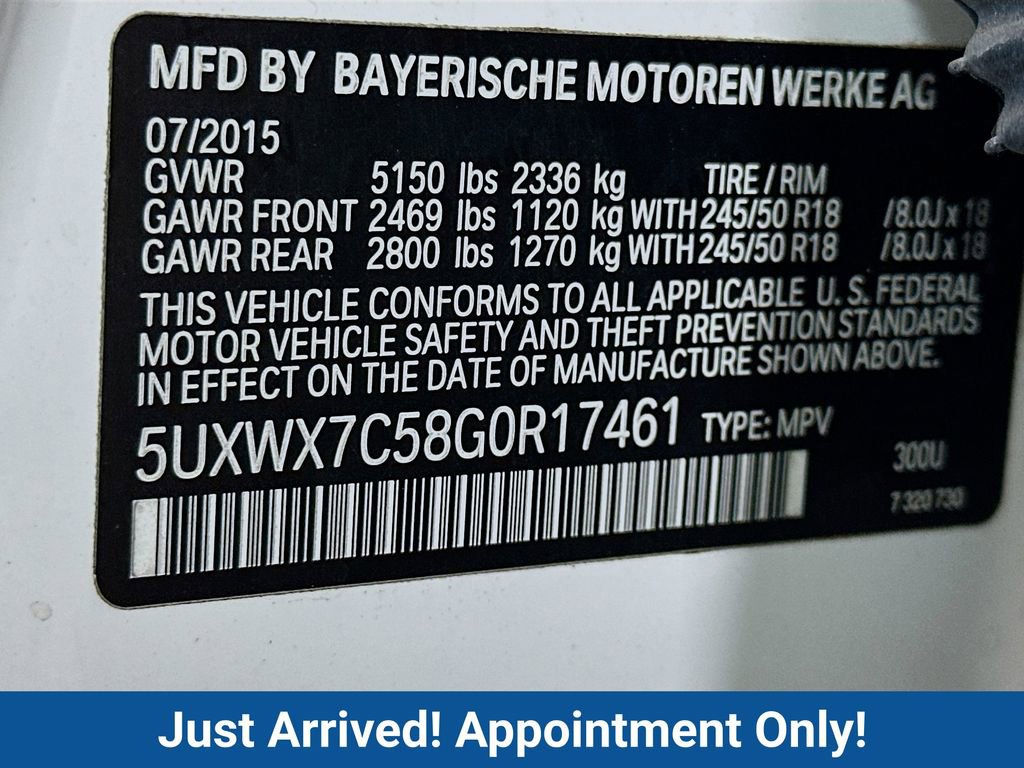 Used 2016 BMW X3 xDrive35i AWD/4WD image 40
