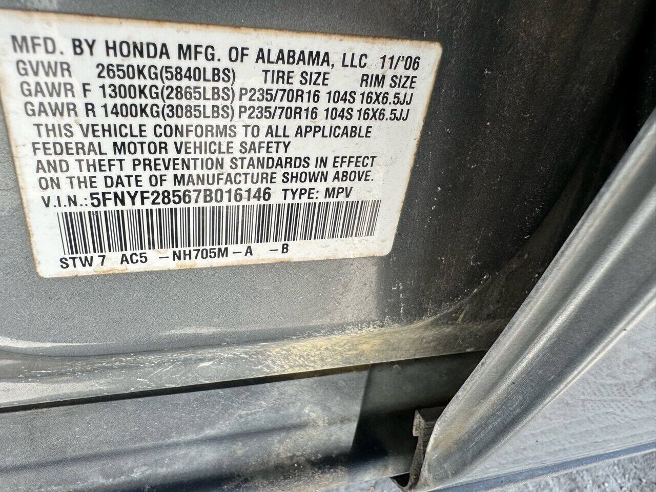 Used 2007 Honda Pilot EX-L image 20