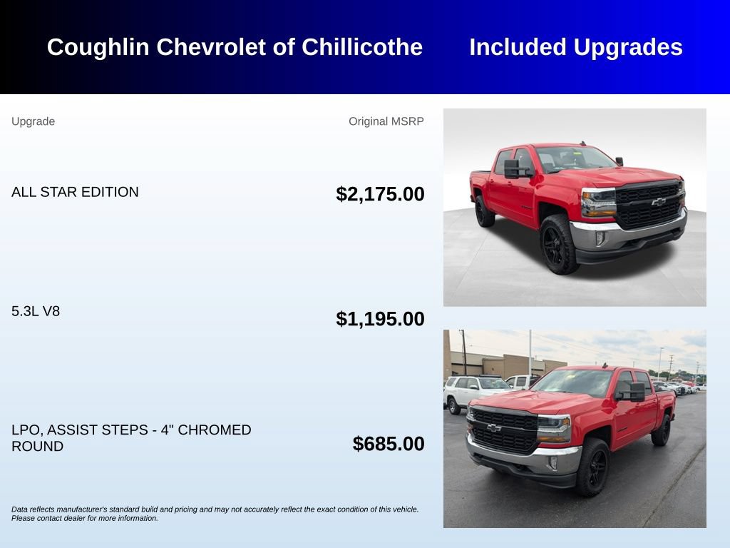 Used 2018 Chevrolet Silverado 1500 LT w/ All Star Edition AWD/4WD image 3