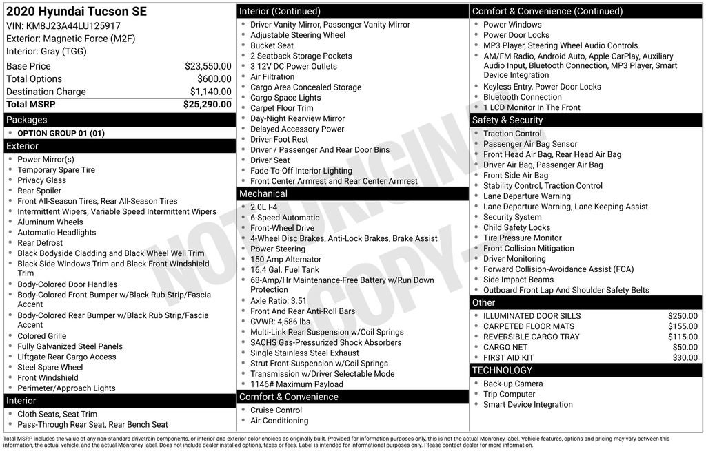 Used 2020 Hyundai Tucson SE image 6