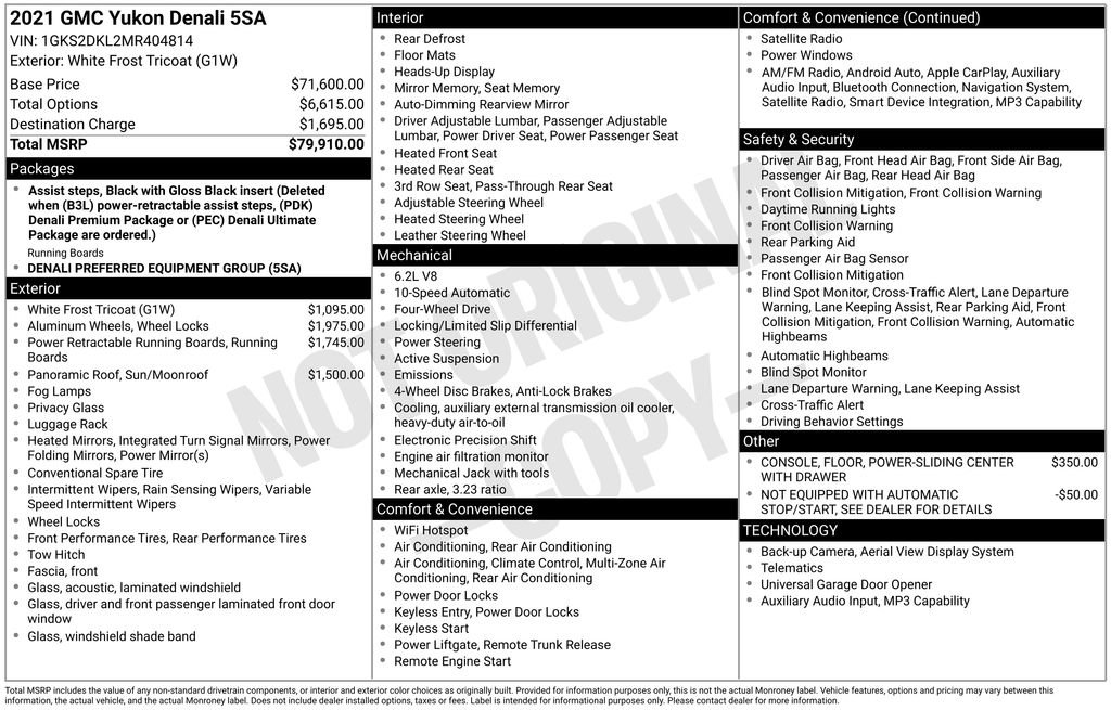Used 2021 GMC Yukon Denali image 2
