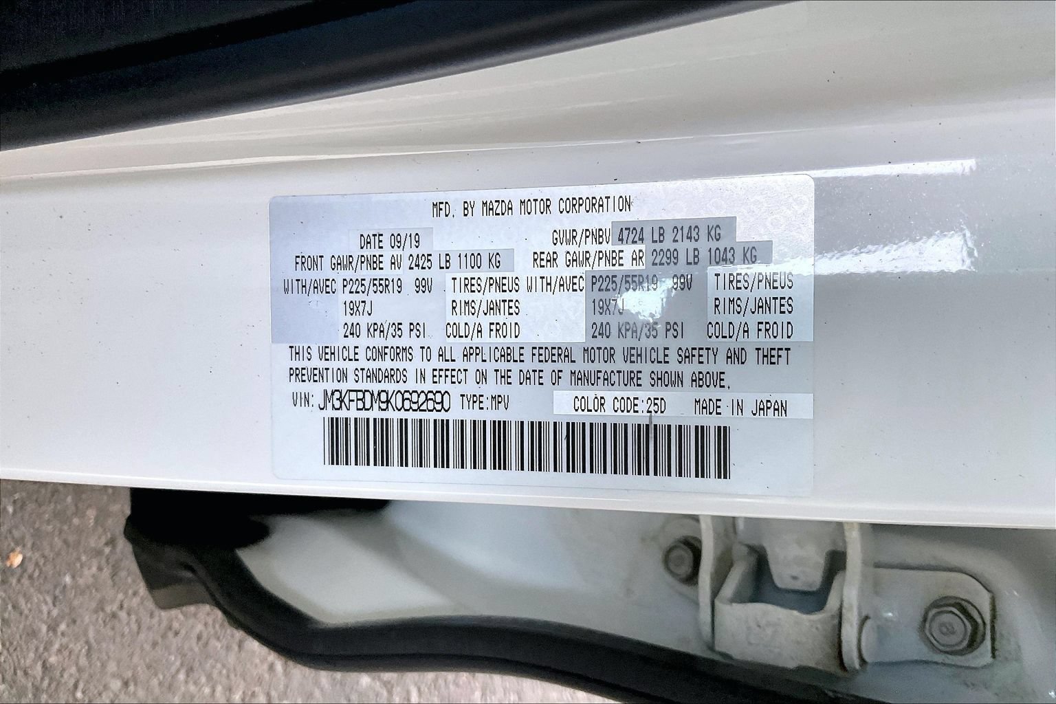 Used 2019 MAZDA CX-5 Grand Touring AWD/4WD image 17
