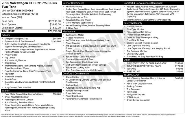 Used 2025 Volkswagen ID. Buzz Pro S Plus AWD/4WD image 13