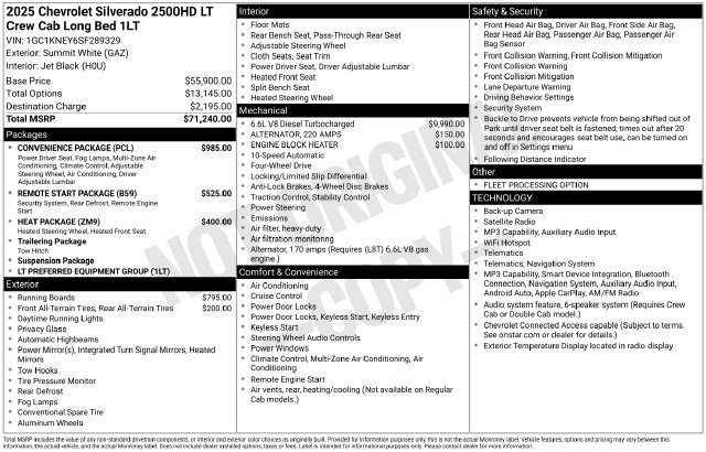 Used 2025 Chevrolet Silverado 2500 LT w/ Convenience Package AWD/4WD image 6