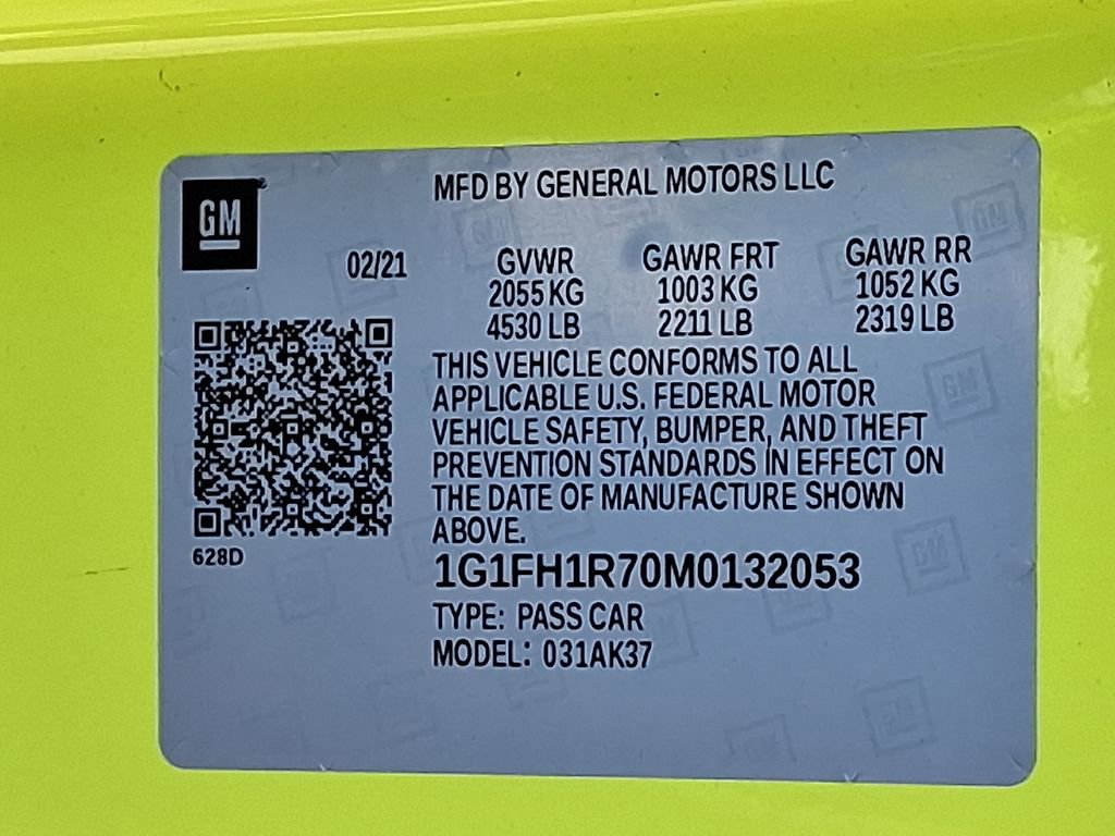 Used 2021 Chevrolet Camaro SS RWD image 25