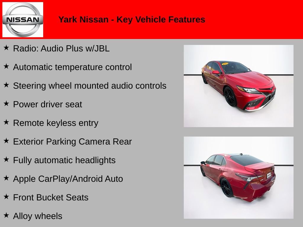 Used 2023 Toyota Camry XSE w/ Blackout Package (TMS) image 2