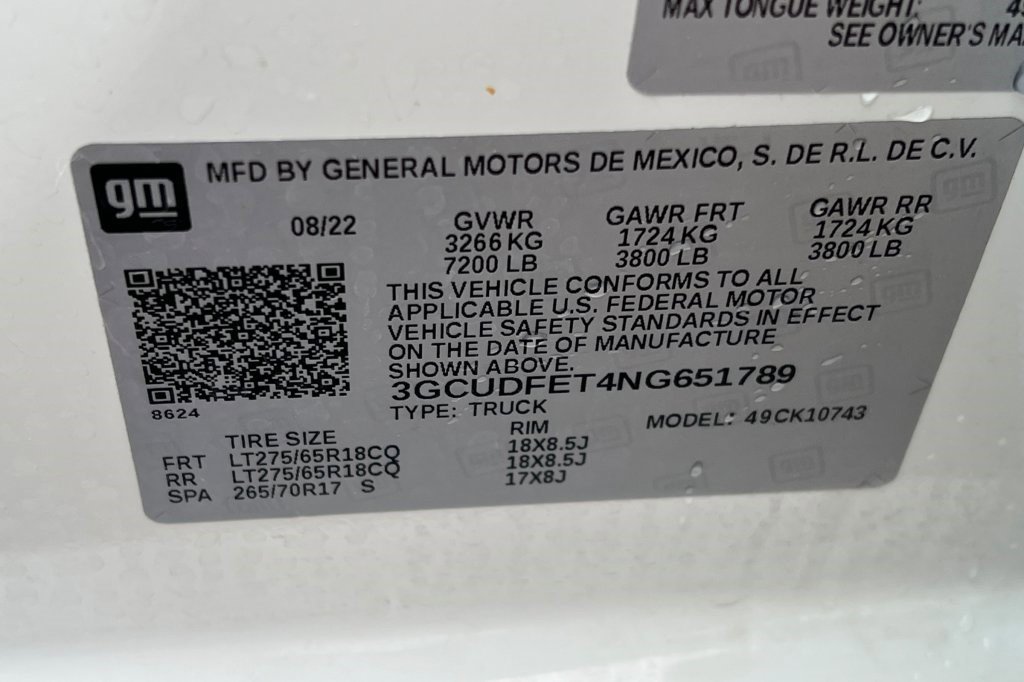 Certified 2022 Chevrolet Silverado 1500 LT Trail Boss w/ LT Trail Boss Premium Package image 24