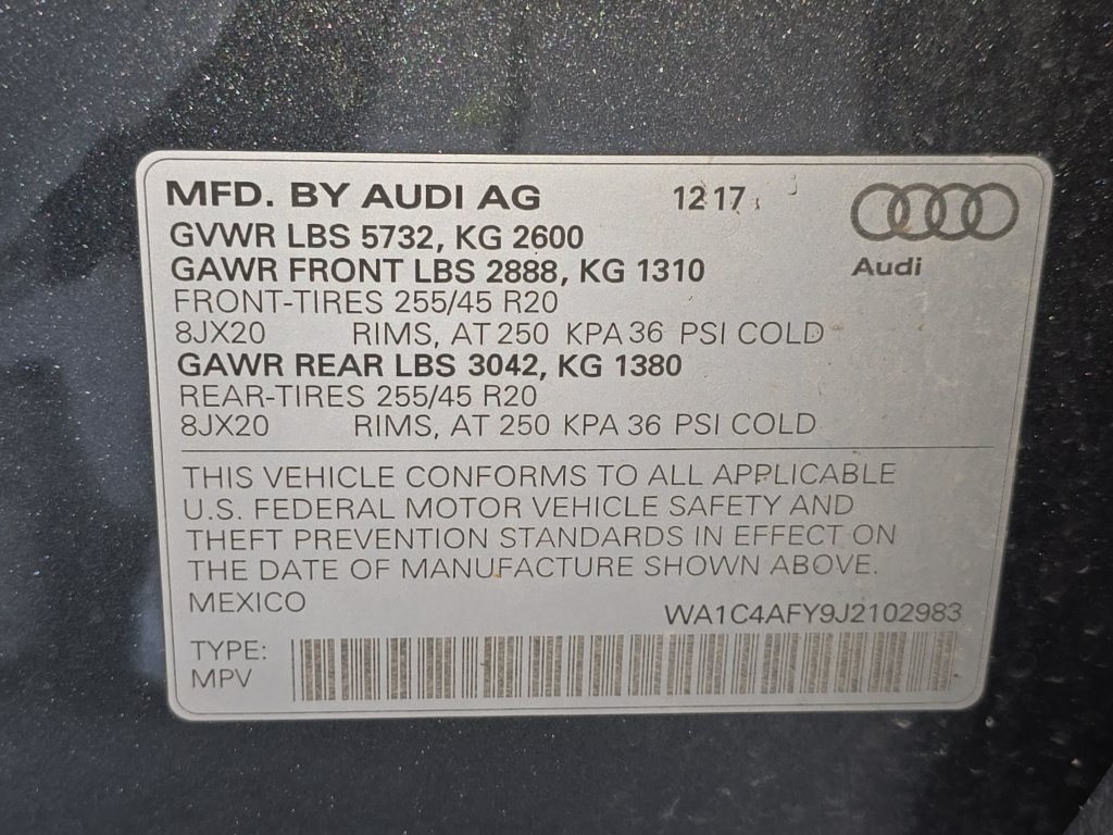 Used 2018 Audi SQ5 Prestige w/ Prestige Package AWD/4WD image 34