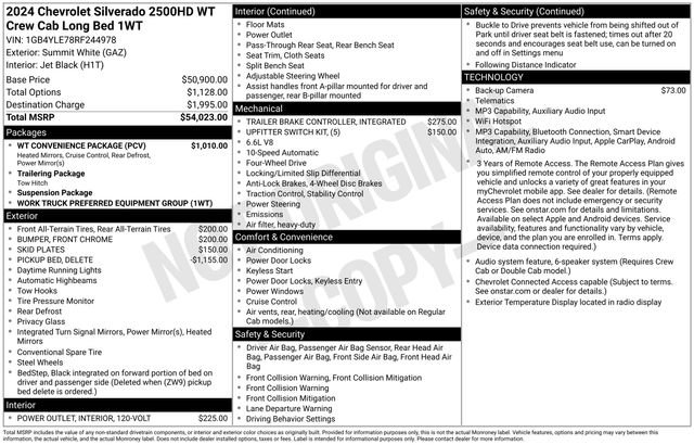 Certified 2024 Chevrolet Silverado 2500 W/T w/ WT Convenience Package AWD/4WD image 30