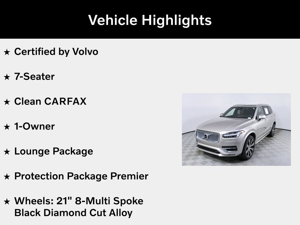 Certified 2024 Volvo XC90 B6 Ultimate w/ Lounge Package AWD/4WD image 5