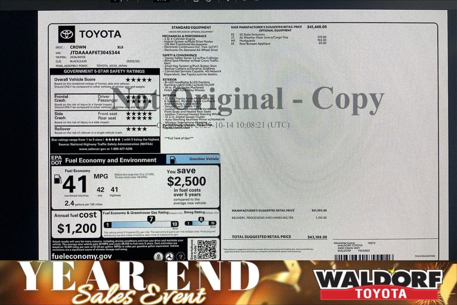 New 2026 Toyota Crown XLE image 16