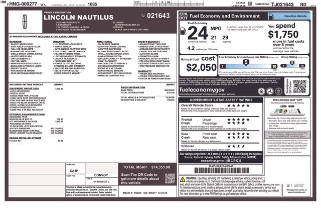 New 2026 Lincoln Nautilus Reserve image 28