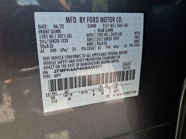 Used 2022 Ford Edge ST w/ Equipment Group 401A AWD/4WD image 27