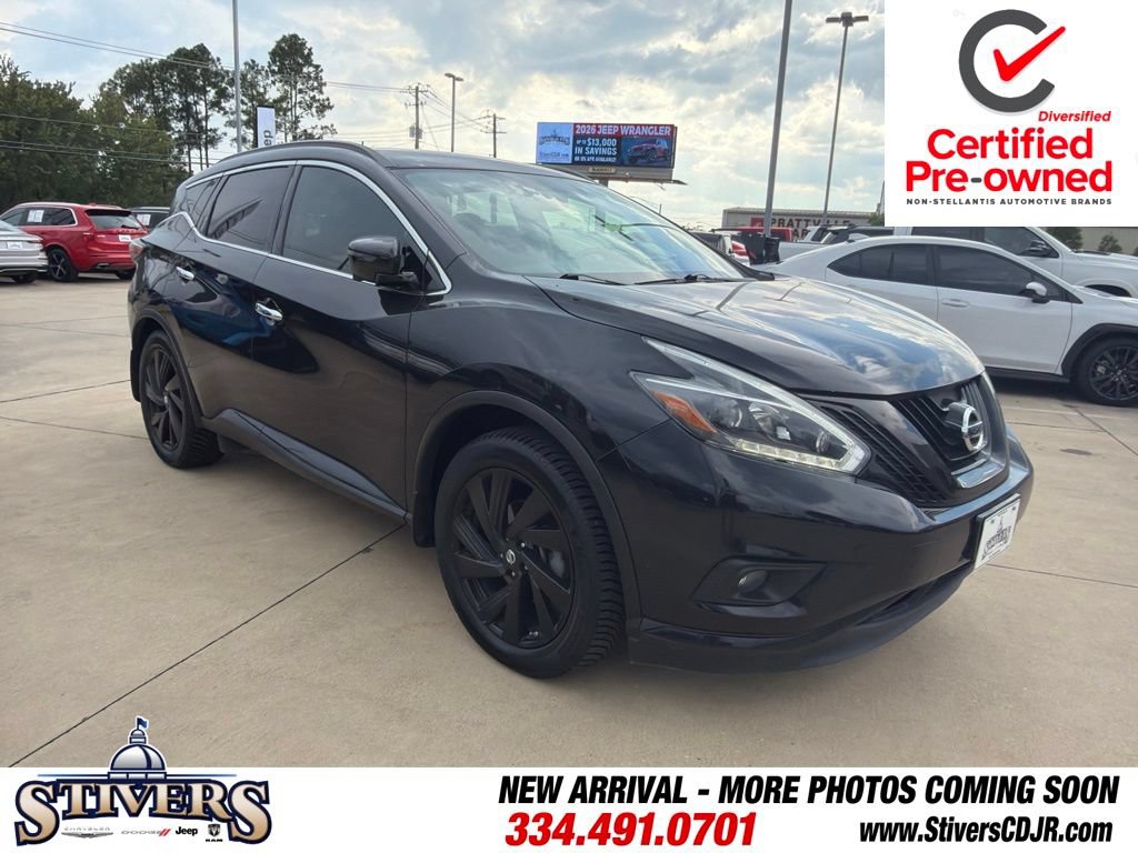 Used 2018 Nissan Murano SL w/ Midnight Edition Package