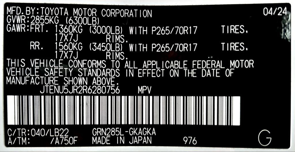 Certified 2024 Toyota 4Runner SR5 Premium w/ Moonroof Package image 24