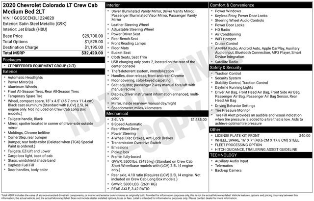 Used 2020 Chevrolet Colorado LT image 9