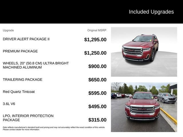 Used 2020 GMC Acadia SLT w/ Driver Alert Package II AWD/4WD image 8