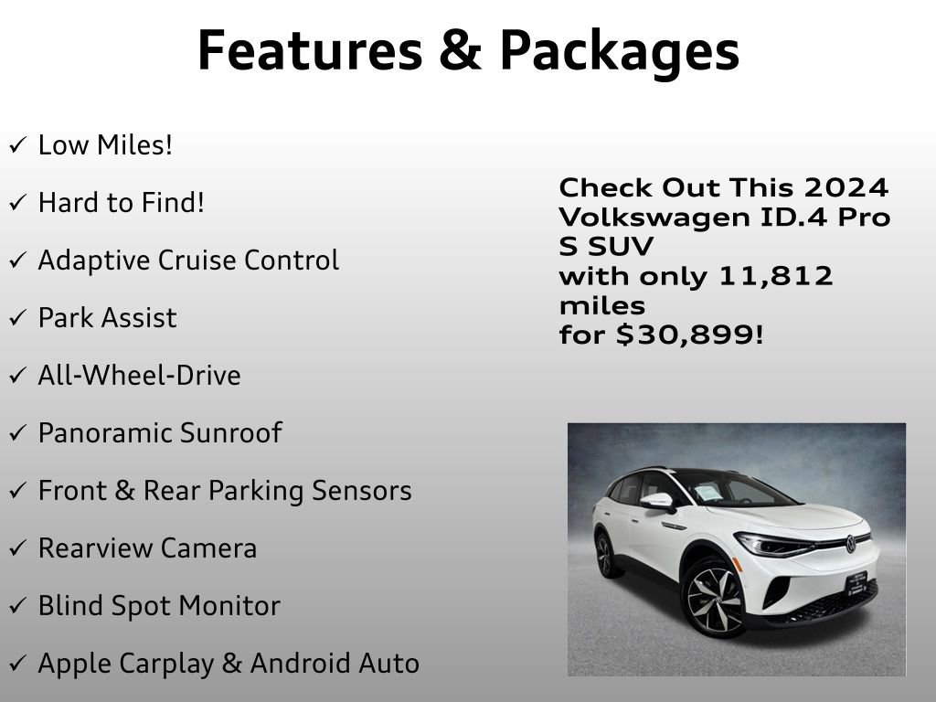 Used 2024 Volkswagen ID.4 Pro S AWD/4WD image 4