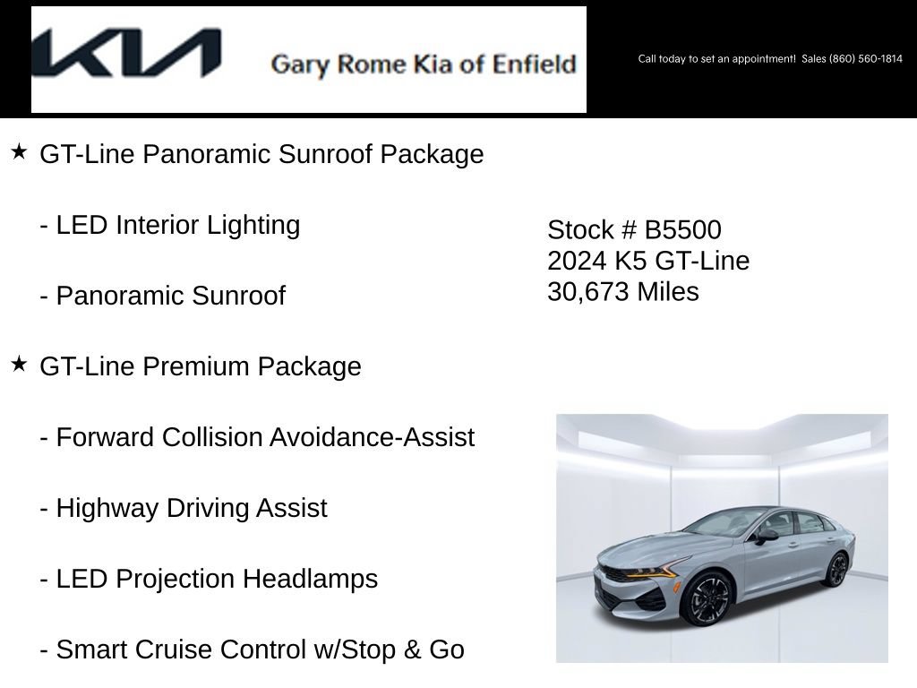 Certified 2024 Kia K5 GT-Line AWD/4WD image 7