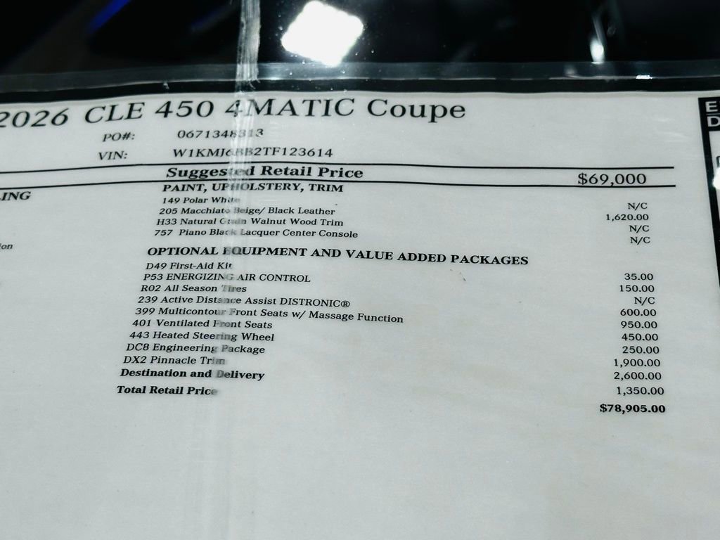 New 2026 Mercedes-Benz CLE 450 4MATIC Coupe image 18