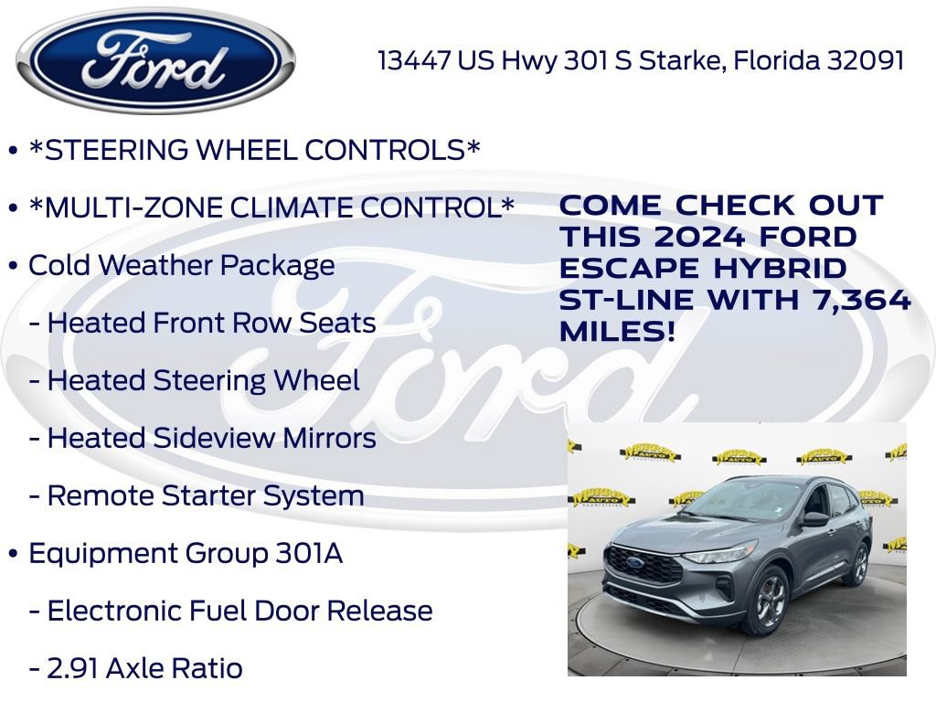 Certified 2024 Ford Escape ST-Line w/ Equipment Group 301A FWD image 17