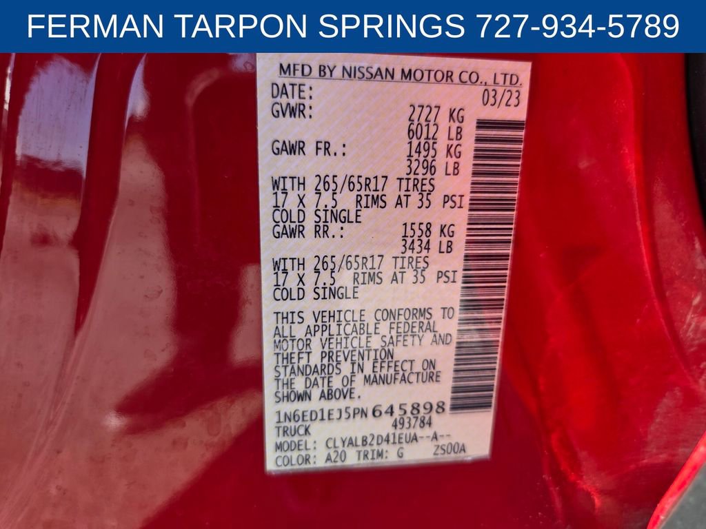 Used 2023 Nissan Frontier SV image 22