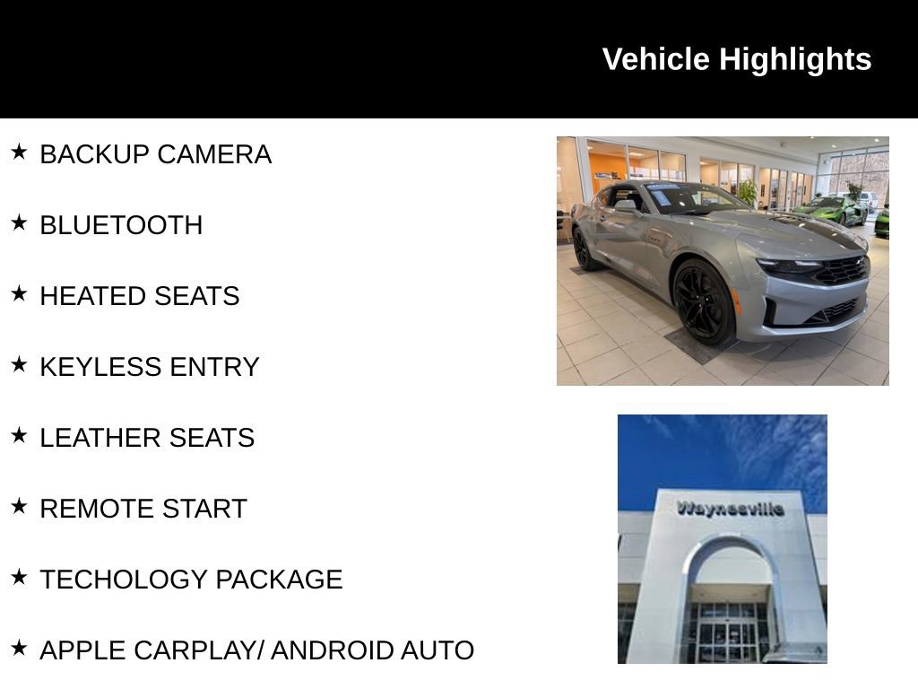 Certified 2023 Chevrolet Camaro LT w/ Technology Package image 2