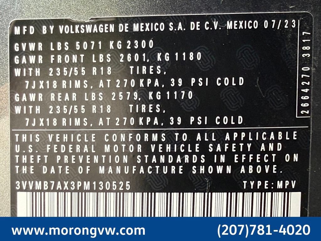 Used 2023 Volkswagen Tiguan SE w/ Panoramic Sunroof Package AWD/4WD image 49