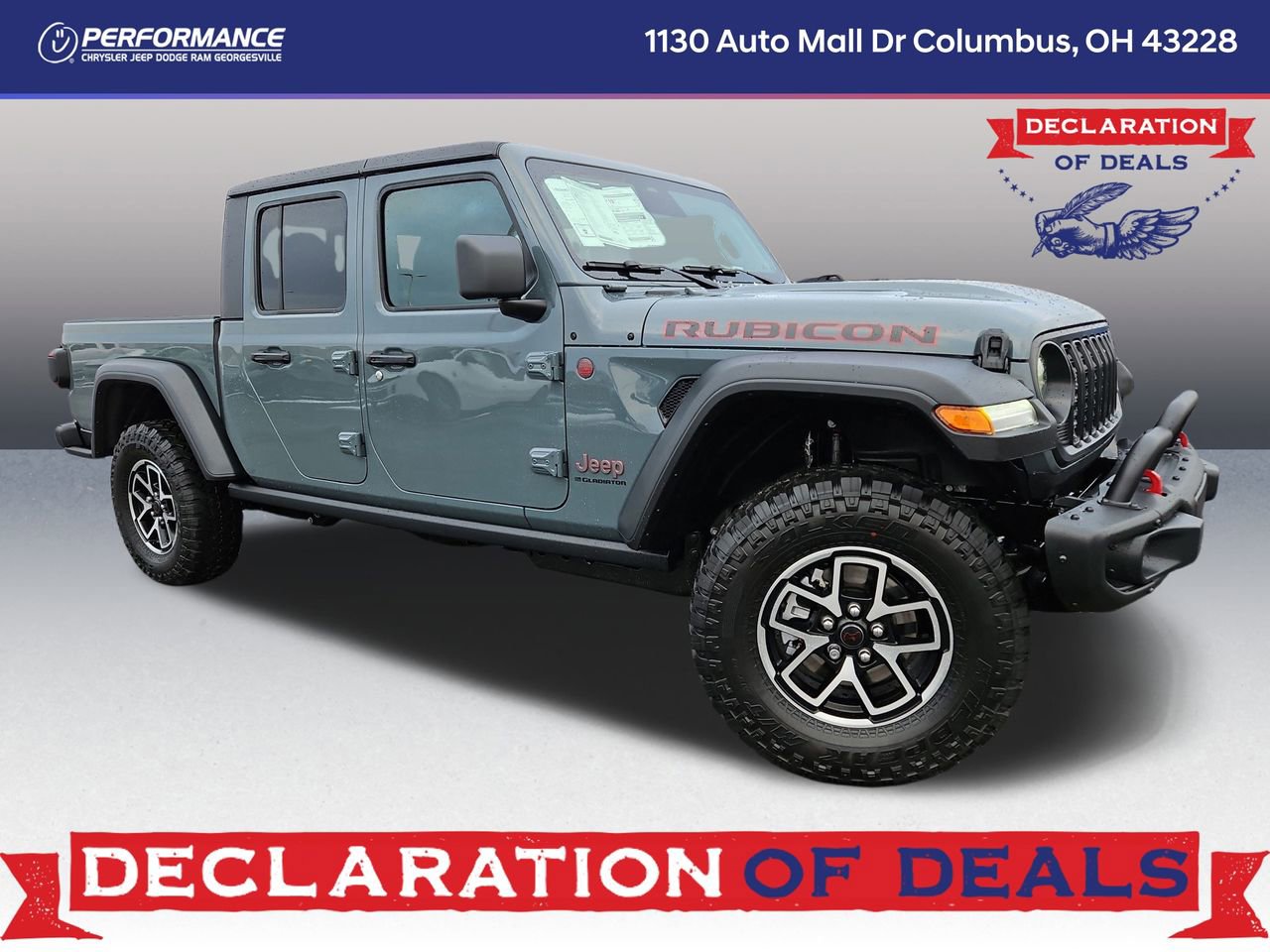 New 2026 Jeep Gladiator Rubicon w/ Steel Bumper Group