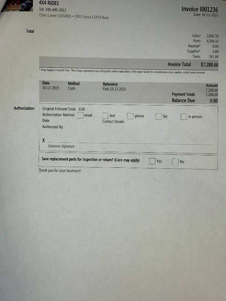 Used 2003 Lexus LX 470 4WD image 80