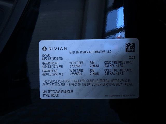 Used 2023 Rivian R1T Adventure AWD/4WD image 30