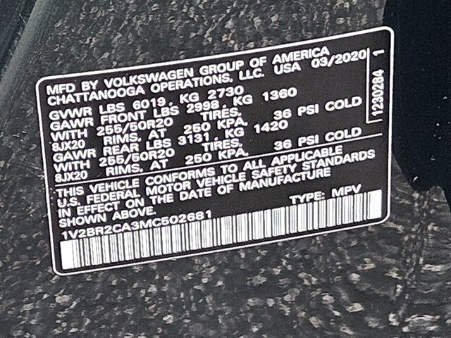 Certified 2021 Volkswagen Atlas SEL AWD/4WD image 30