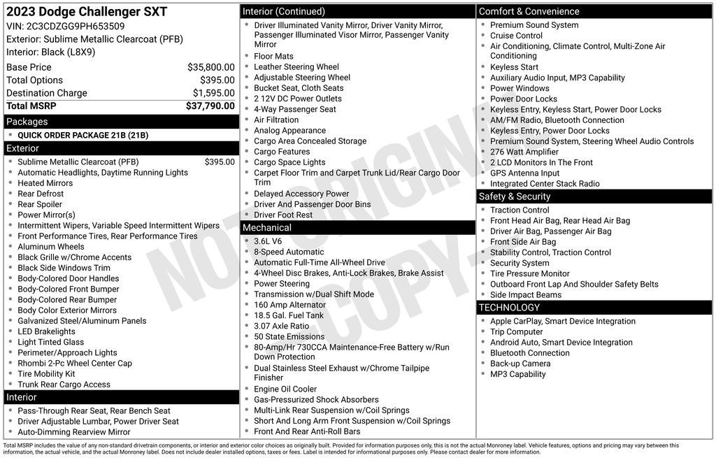 Certified 2023 Dodge Challenger SXT image 10