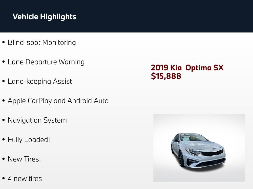 Used 2019 Kia Optima SX FWD image 4