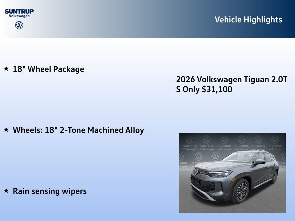 New 2026 Volkswagen Tiguan S image 7