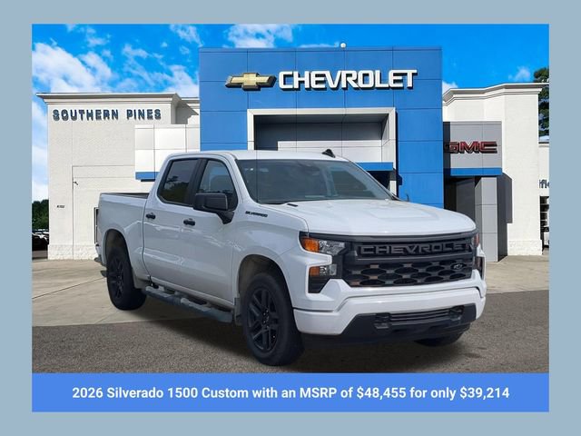 New 2026 Chevrolet Silverado 1500 Custom w/ Turbomax Blackout Package image 1