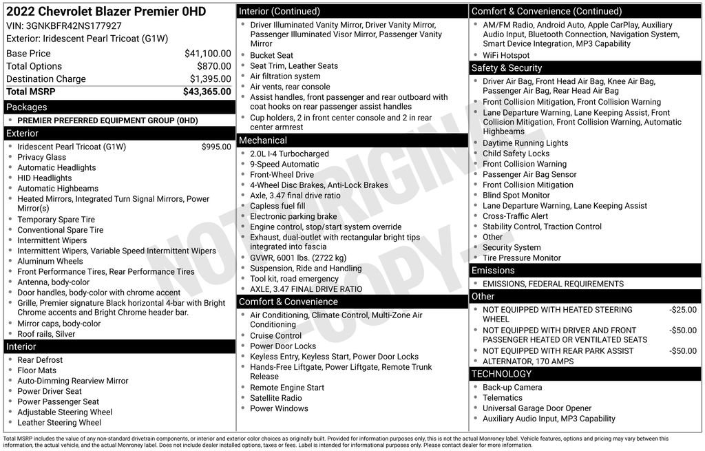 Used 2022 Chevrolet Blazer Premier image 6