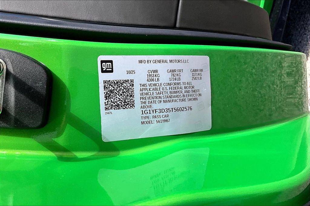 New 2026 Chevrolet Corvette Z06 w/ Stealth Interior Trim Package image 12