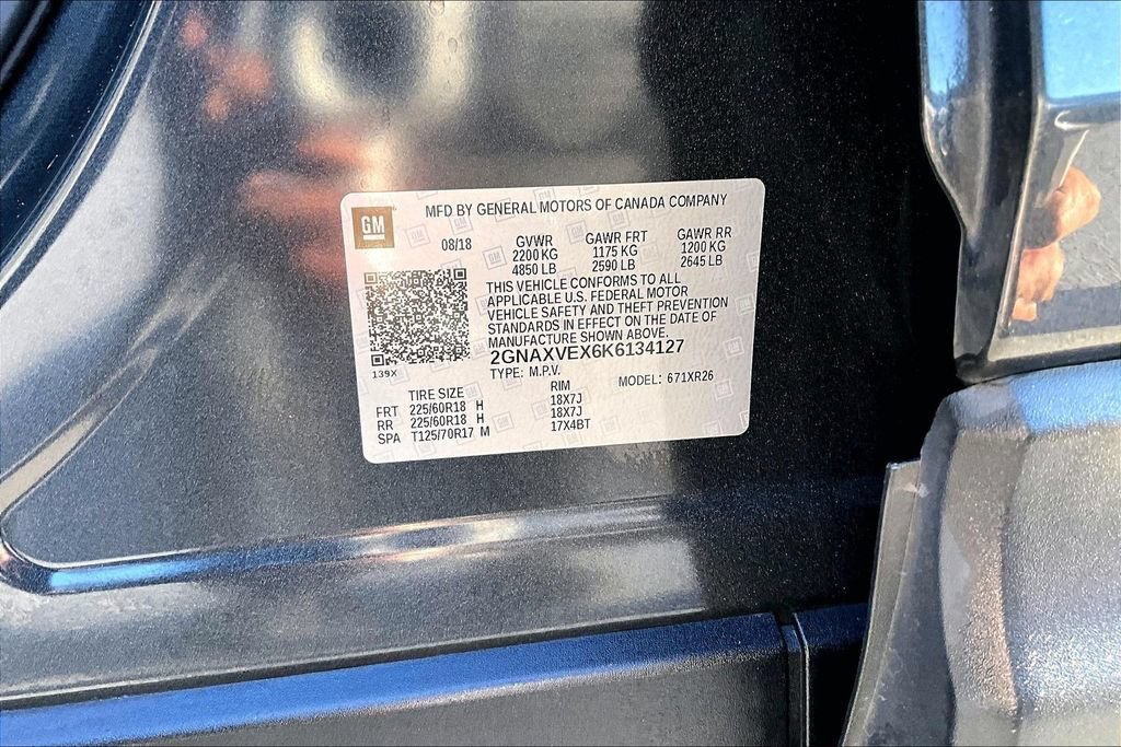 Used 2019 Chevrolet Equinox LT w/ Sun & Navigation Package AWD/4WD image 17