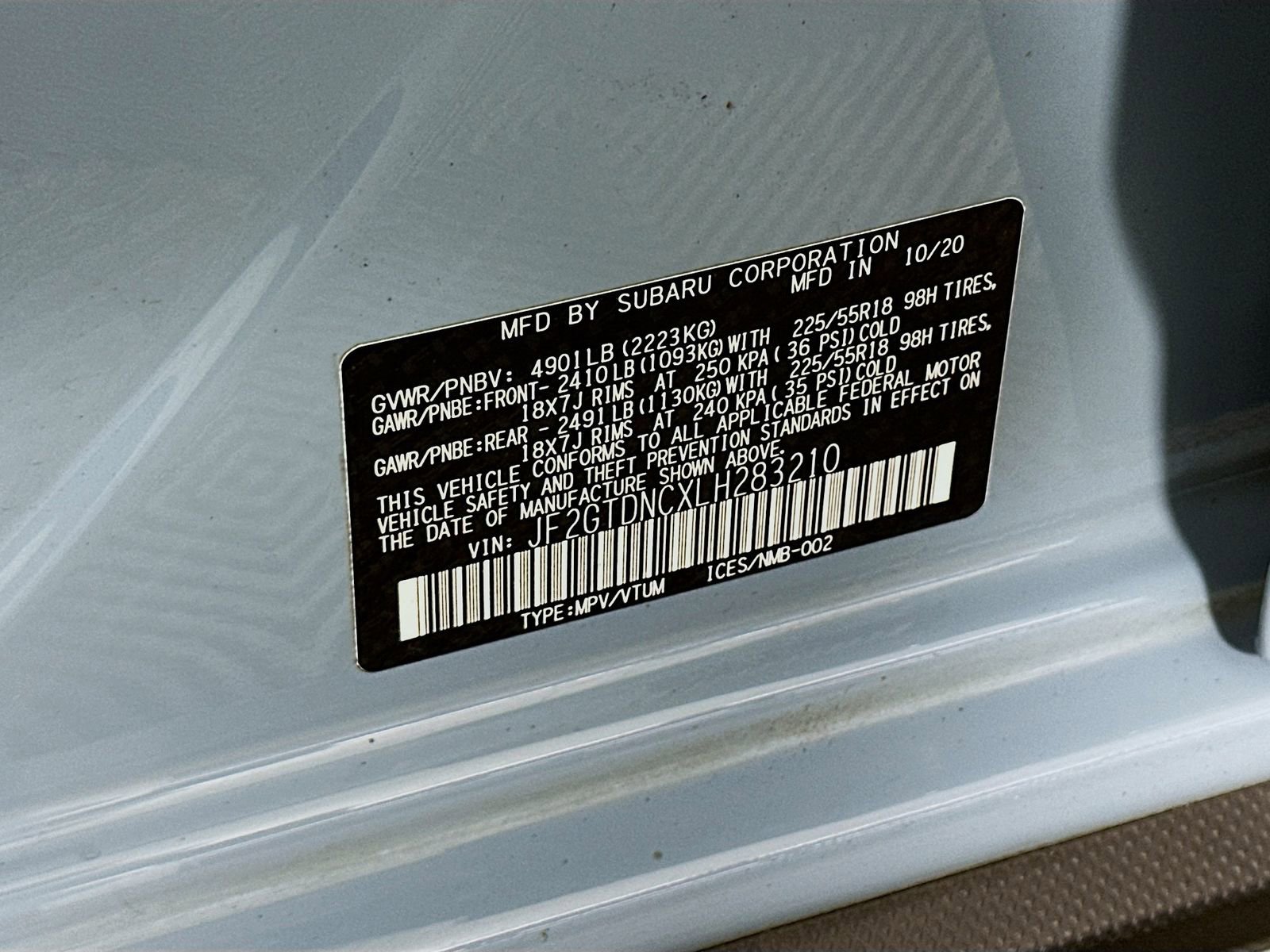 Used 2020 Subaru Crosstrek Hybrid w/ Moonroof Package w/Navigation image 33