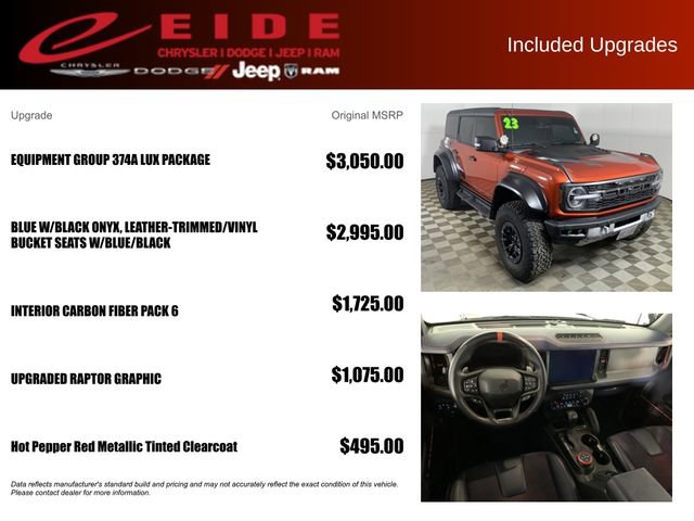 Used 2023 Ford Bronco Raptor AWD/4WD image 13