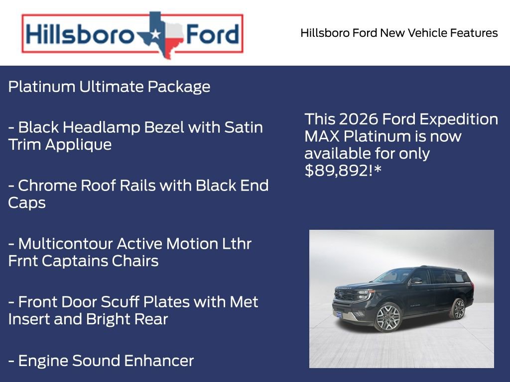 New 2026 Ford Expedition Max Platinum w/ Platinum Ultimate Package AWD/4WD image 15