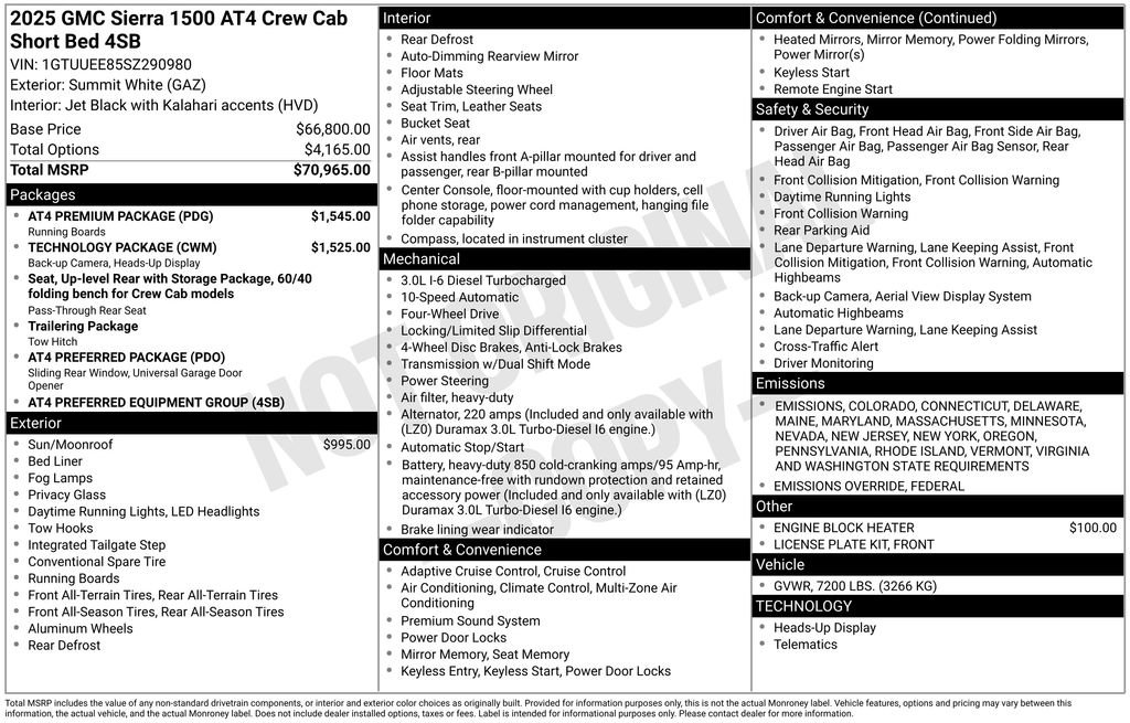 New 2025 GMC Sierra 1500 AT4 w/ AT4 Premium Package image 50