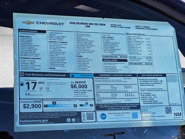 New 2026 Chevrolet Colorado ZR2 w/ Technology Package image 18