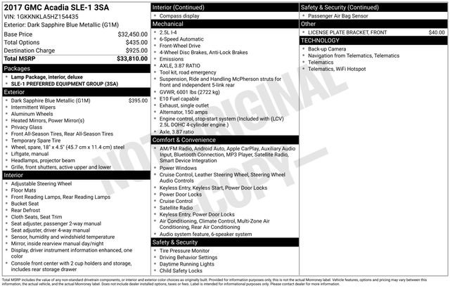 Used 2017 GMC Acadia SLE image 13