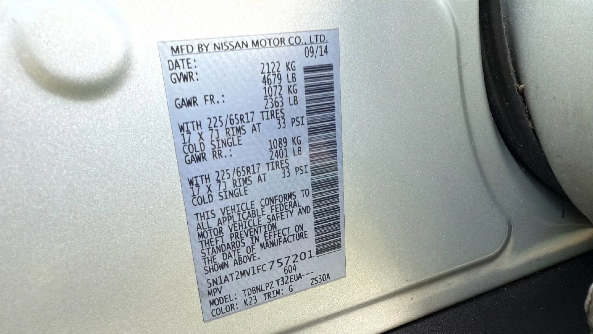 Used 2015 Nissan Rogue S image 43