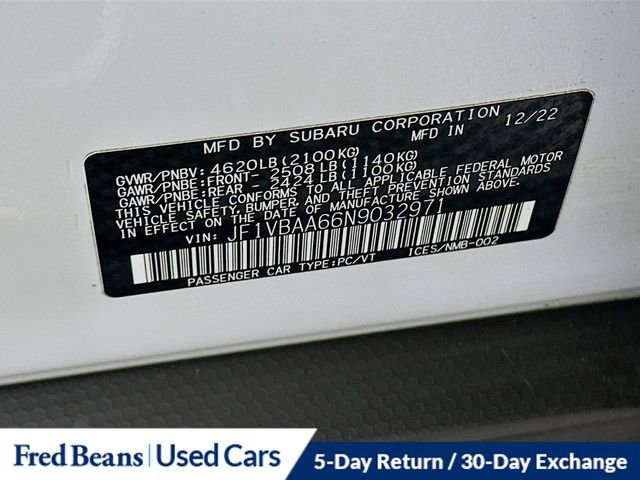 Used 2022 Subaru WRX AWD/4WD image 31